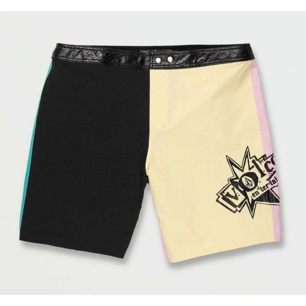 NWT Volcom Entertainment‎ Liberators Board Shorts Dawn Yellow Sz 33